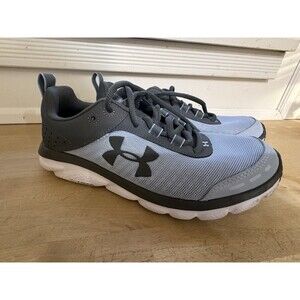 UNDER ARMOUR DELUXE FOAM SNEAKER GRAY /BLUE 7.5 FABRIC 4205495780
